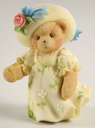 Cherished Teddies Collector Club Figures Name Your Own Girl W/ Lemonade - Boxed