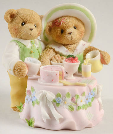 Cherished Teddies Collector Club Figures Hilary And Kurtis D Claw - Boxed