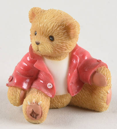 Cherished Teddies Collector Club Figures Ricky McBear-Get Membear Figurine - Boxed