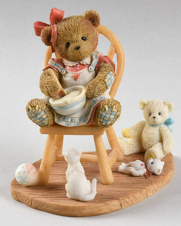 Cherished Teddies Collector Club Figures Miranda & Deb, We All Knead A Little Lov - No Box