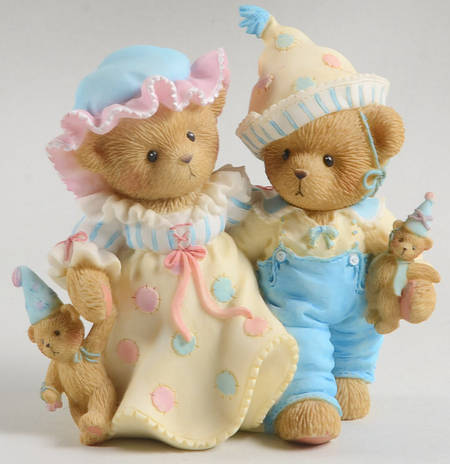 Cherished Teddies Collector Club Figures Jean And Hubert - Boxed