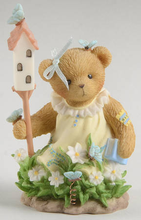 Cherished Teddies Collector Club Figures Geraldine-Symbol Of Membership(Blue) - Boxed