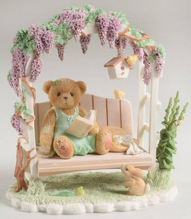 Cherished Teddies Collector Club Figures Genevieve-Enjoys The Quiet Time - Boxed