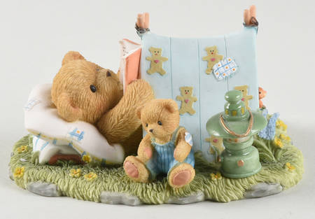 Cherished Teddies Collector Club Figures Jay-Camping Outdoors - Boxed