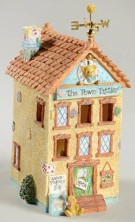 Cherished Teddies Collector Club Figures Teddie Bear Town Tattler - Boxed