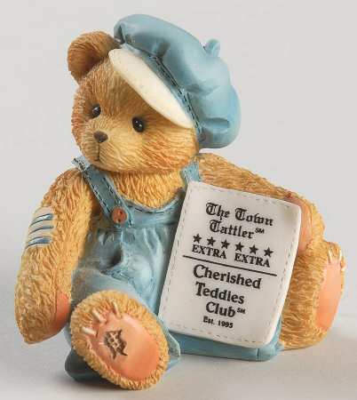 Cherished Teddies Collector Club Figures Cub E. Bear - Boxed