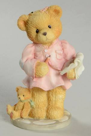 Cherished Teddies Collector Club Figures Hilary Hugabear-1995 Members Only - Boxed