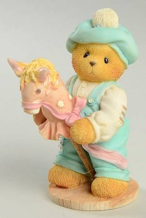 Cherished Teddies Collector Club Figures Benny-Let's Ride Through Life Together - Boxed