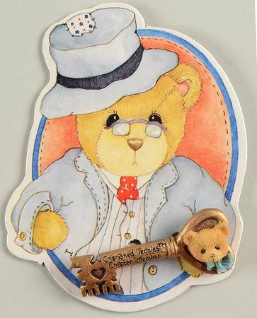 Cherished Teddies Collector Club Figures Charter Member Key - No Box 42