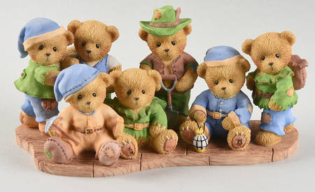 Happily Ever After-Cherised Teddies Seven Dwarfs-Good Friends Can Come In Sm - Boxed