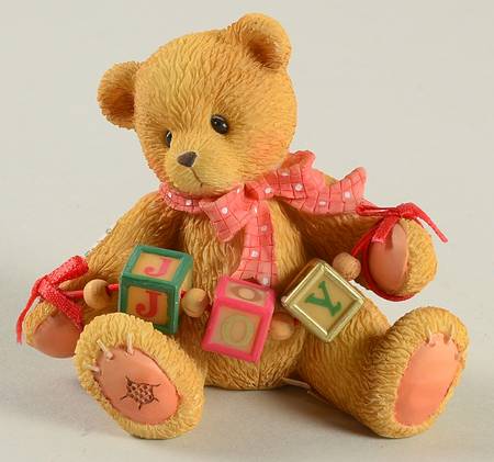 Holiday Dangling Blocks-Cherised Teddies Joy-You Always Bring Joy - No Box