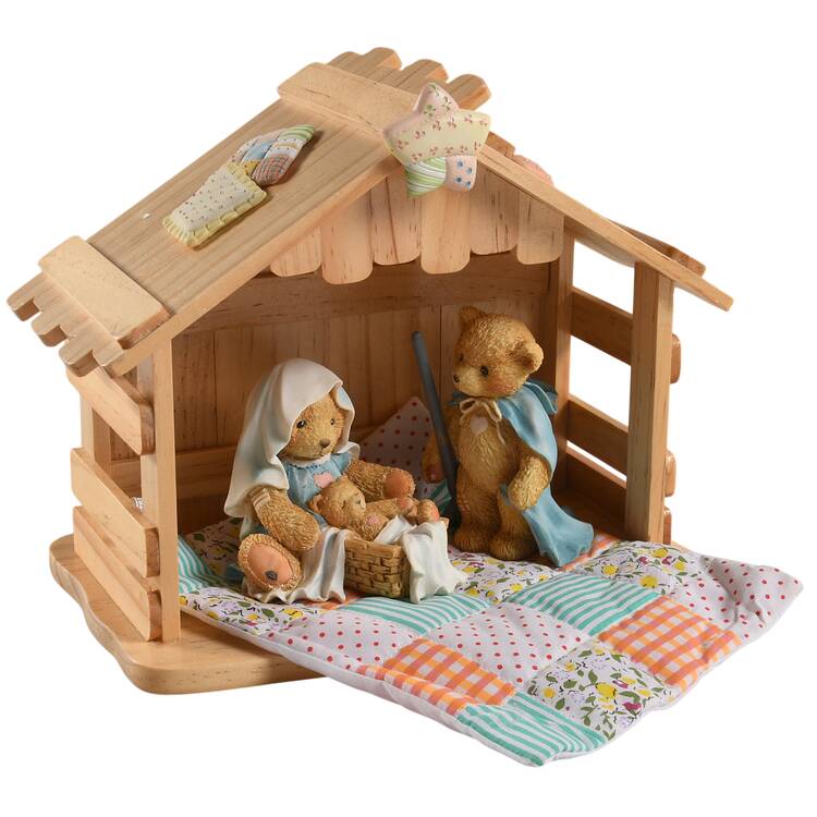 Cherished Teddies Nativity 4pc Nativity Boxed Set - Nativity-Set Of 4