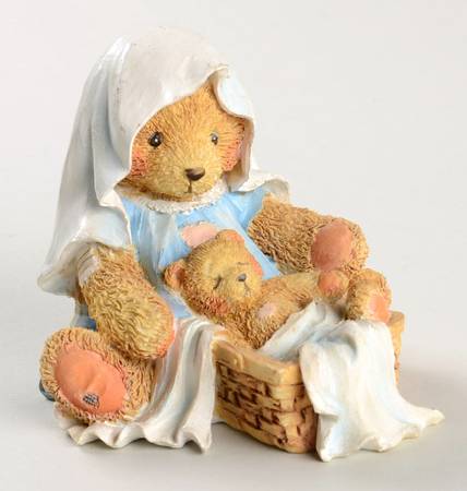 Cherished Teddies Nativity Maria & Baby-A Baby Is God's Gift Of Lov - No Box