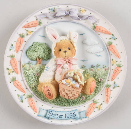Cherished Teddies Easter-Plate by Enesco