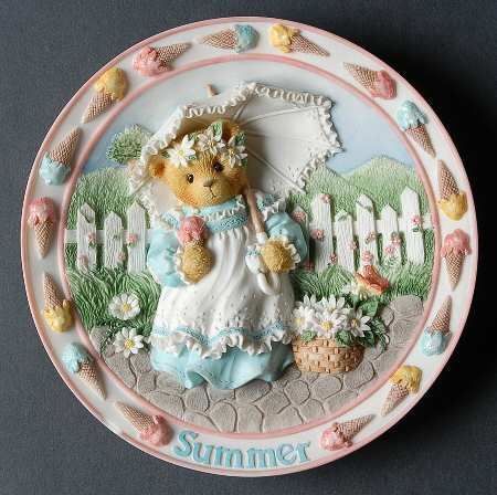 Cherished Seasons Plates Summer - Boxed
