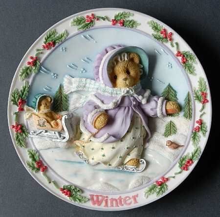 Cherished Seasons Plates Winter - Boxed