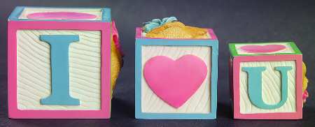 Love Letters-Cherised Teddies Love Letters Blocks - Boxed