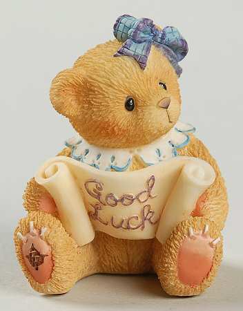 Just Between Friends-Cherised Teddies Good Luck - Boxed
