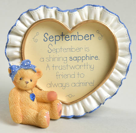 Birthstone Photoframes-Cherished Teddies September  - Boxed