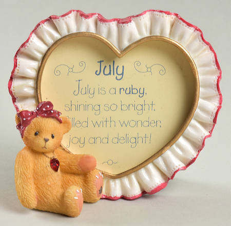 Birthstone Photoframes-Cherished Teddies July - Boxed
