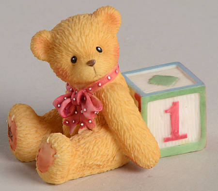 Count on Me-Cherished Teddies Bear With Number 1 - Boxed
