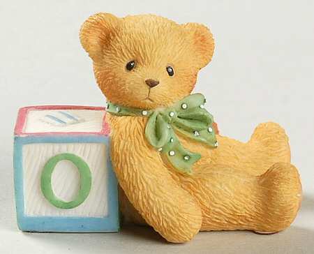 Count on Me-Cherished Teddies Bear With Number 0 - With Box