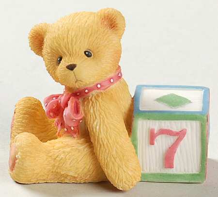 Count on Me-Cherished Teddies Bear With Number 7 - Boxed