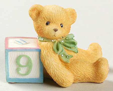 Count on Me-Cherished Teddies Bear With Number 9 - Boxed