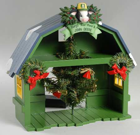 Mary's Moo Moos Christmas Christmas Barn Display - Boxed
