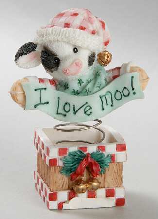 Mary's Moo Moos Christmas Moo In The Box-With Bells - Boxed