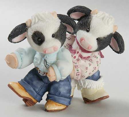 Mary's Moo Moos Valentine Moo Two Stepped Inro My Heart - Boxed