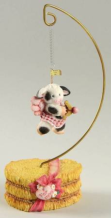 Mary's Moo Moos Christmas Ornament Boy Cupid - Boxed