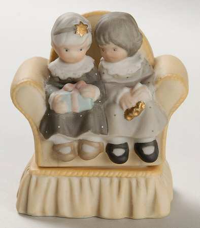 Pretty As A Picture  Two Girls Sitting On Sofa-Box - Boxed