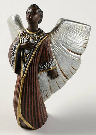 Mahogany Miracle Nativity Angel - Boxed