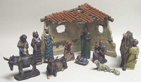 Mahogany Miracle Nativity 13 Piece Set - Nativity-Set Of 13