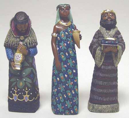 Mahogany Miracle Nativity Wismen-Boxed Set Of 3 - Boxed