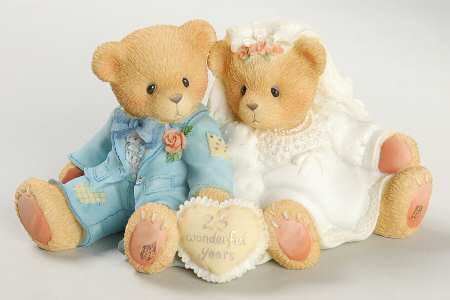 Anniversary Figurines Twenty-Five Years To Treasure Together - Boxed