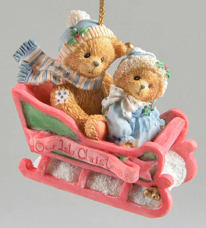 Cherished Teddies Ornament Our First Christmas-Bundled Up - Boxed