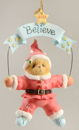 Cherished Teddies Annual Ornament Believe - Boxed