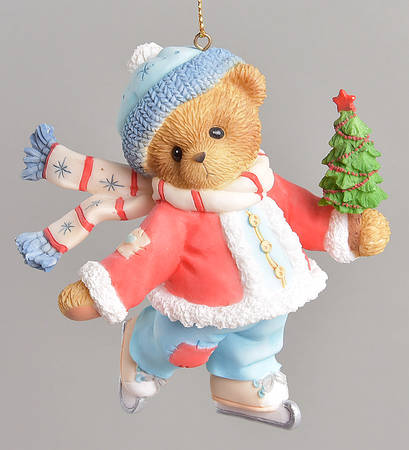 Cherished Teddies Ornament Festive Fun, Ice Skating Ornament - Boxed