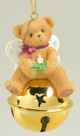 Cherished Teddies Ornament Angel Jingle Bell - Boxed