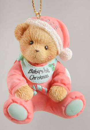 Cherished Teddies Ornament Baby's 1st Christmas - Boxed