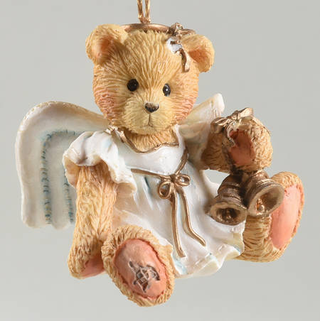 Cherished Teddies Ornament Angel With Bells - Boxed