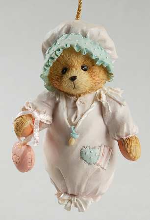 Cherished Teddies Ornament Baby Girls First Christmas - Boxed