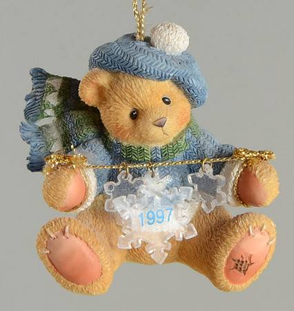Cherished Teddies Annual Ornament Dangling Snowflake - Boxed