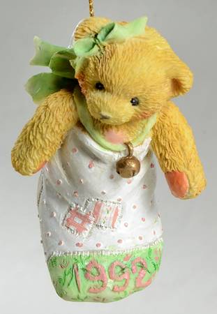 Cherished Teddies Ornament Bear In Stocking - Boxed