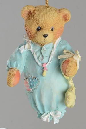 Cherished Teddies Ornament Baby Boy First Christmas - Boxed