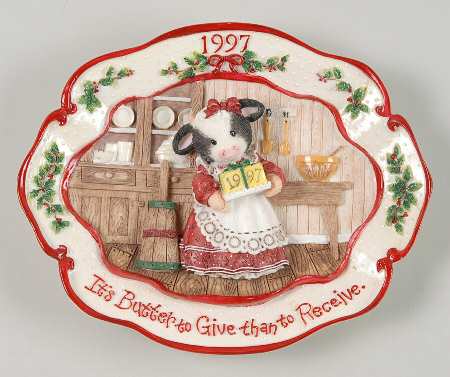 Mary's Moo Moo-Plate by Enesco