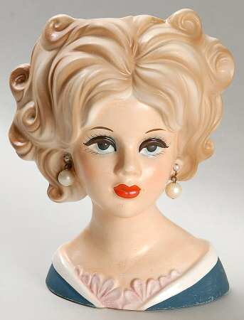Enesco Head Vases Sophisticated Teen - No Box