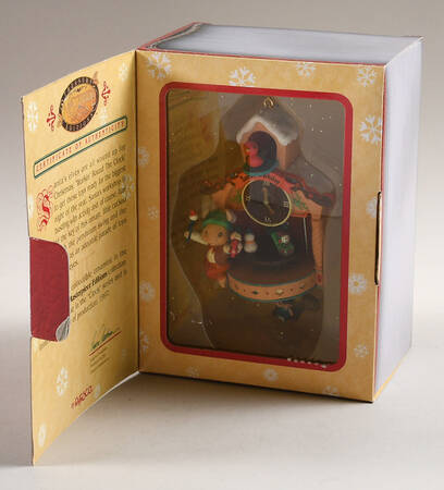 Treasury of Christmas Ornaments Workin' Round The Clock - With Box Bx360